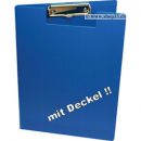 Klemmbrett A4 aufklappbar blau, wasserbest&auml;ndig