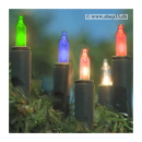 Lichterkette 35 Kerzen f&uuml;r Innengebrauch - bunte...