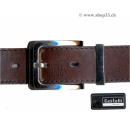 Ledergurt 135cm braun, Dornschnalle (f....