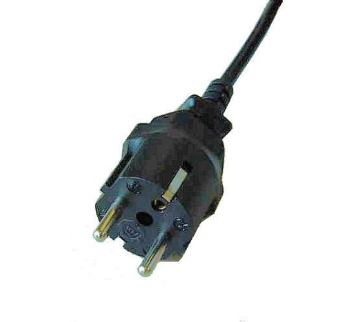 FIX ADAPTER -  aus Schweizer Stecker mach deutscher SCHUKO Stecker - schwarz, ch-de