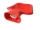 Wärmflasche / Bettflasche mit Strickpullover rot/weiss  Design Schneeflocke 2000ml