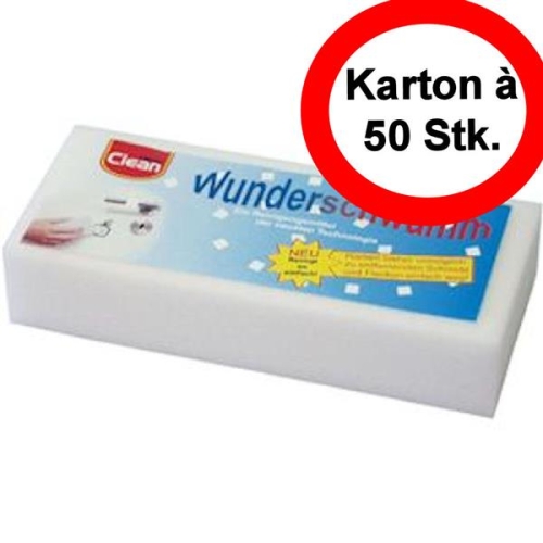 Wunderschwamm Schmutzradier Karton à 50 Stk.