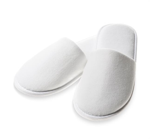 Velours - Schuhe, Hausschuhe, Frottee - Slipper Einheitsgrösse (Sohlenlänge 31cm) P, geschlossene Brücke.  Fünfstern -  Hotelslipper   "DIE EDLEN"
